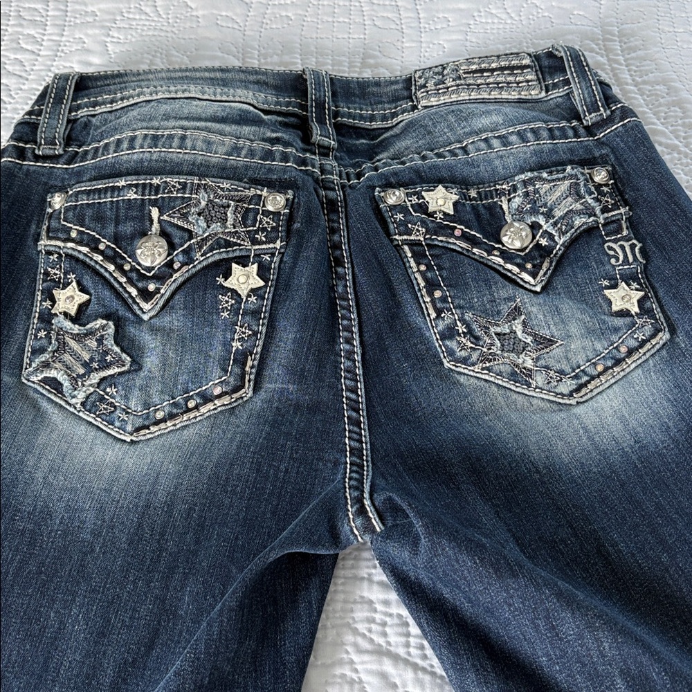 Miss Me Dark Blue Boot Cut Jeans - Picture 5 of 7